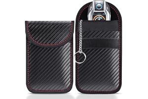 LANPARD Faraday Pouch for car Keys,Faraday Bag | Car Key Signal Blocking Pouch | Keyless Entry Car Keys Case | RFID Blocker Bag for Car Security | Anti-theft Remote Entry Keyless Protect,Pack of 2(XS)