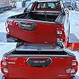 JHCHAN Tailgate Bumper Protector For Toyota Hilux 2021 2022 2023 2024 Revo Invincible GR Sport Invincible X ABS Black Load Sill Protector