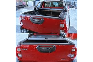 JHCHAN Protección de Parachoques para Toyota Hilix Revo 2021 2022 2023 Invincible GR Sport Invincible X Protector de portón Trasero ABS Anti-rasguño Antidesgaste