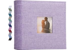 Vienrose Album Foto 10x15 cm, 200 Tasche, Album Fotografico di copertura in lino, per Orizzontali Foto, Matrimonio, Bambin, Famiglia