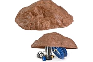 GARTENDEK Roche Artificielle XXL Ø90 cm L-01 – Fausse Pierre Creuse pour Jardin, Cache Décoratif pour Utilitaires Extérieurs, Égouts, Filtres, Boîtiers, Décoration de Paysage