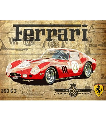 Nostalgic-Art - Blechschild 20 x 30cm - 24h Le Mans - Racing Night Blue 1955 eBa
