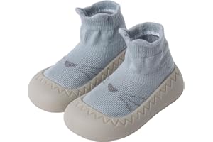 XQ&XG Calzini Scarpe Antiscivolo per Bambini, Scarpe Primi Passi Neonato, Suola Morbida Antiscivolo, Scarpe Traspiranti per Bambino Unisex Calzino Pantofole