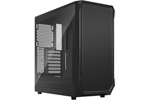 Fractal Design Focus 2 Black - Tempered Glass Clear Tint – Mesh front – Two 140 mm Aspect fans included - ATX Gaming Case