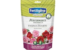 Fertiligène NATUREN POEROS7 - Engrais Granulés Performance Organics Rosiers, Arbustes à Fleurs UAB 700 g - Résultats dès 1 Semaine - A Base d'extraits de végétaux enrichi en Guano Marin - pour 14m²