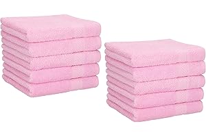 Betz 10 Lavette salvietta asciugamano per il bidet Palermo 100% cotone misure 30 x 30 cm Colore rosa