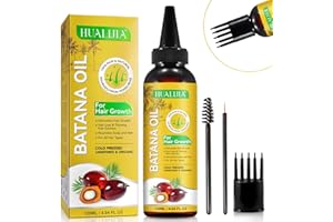 HUALIJIA Olio di Batana Capelli, Olio di Batana, 100% Pure and Natural Batana Oil for Hair Growth - Stimola la Crescita dei Capelli, Anti Perdita dei Capelli e Ripara i Capelli Danneggiati, 120ml