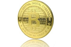 POKEO Fa.Wessel Bitcoin Gold Plated Coin Collectible BTC Coin Art Collec