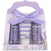 Accentra - LAVANDA shower set for women in a beautiful gift box - 3 piece | Shower gel, body lotion, bath foam, ready to give