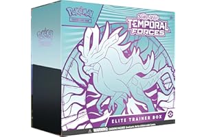 Pokémon TCG: Scarlet & Violet—Temporal Forces Elite Trainer Box – Walking Wake (1 Full-Art Flutter Mane Promo Card, 9 Boosters & Premium Accessories)
