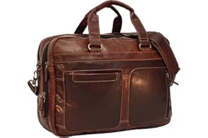 Gusti Laptoptasche Leder - Ripley Businesstasche Arbeitstasche Braun Leder Herren