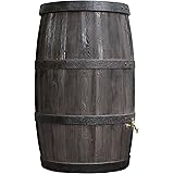 Regentonne rund Regenwassertank Burgund 500 Liter braun aus UV- und witterungsbeständigem Material. Regenfass bzw. Regenwasse