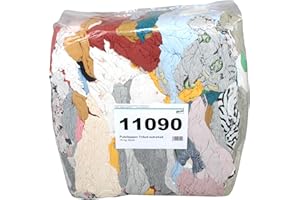 TTAMG Baumwoll-Putzlappen | Poliertrikot | extrahell | 10 kg Sack | besonders saugfähig | gewaschen | Einsatzgebiete ==> für Werkstatt ✓ Polieren und Entfetten von Gegenständen ✓