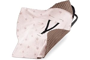 bearmoss Couverture Enveloppante Bébé 90 x 90cm Chanceliere Enveloppante Bébé Poussette ou Siege Auto Cosy Lavable nid d Ange pour Naissance Enfant (Pentagramme de Sable)