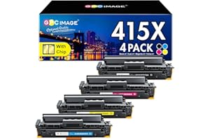 4er-Pack 415X M479fdw Toner Mit Chip Kompatibel für HP 415X 415A Multipack für HP Color LaserJet Pro MFP M479fnw M479dw M479fdn M454dw M454dn W2030X W2031X W2032X W2033X W2030A