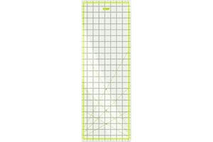 Arteza Règle De Couture En Acrylique Résistant Avec Échelle En Pouces 8,5" X 24" (21,6 X 61 Centimètres) - Lignes De Quadrillage Bicolores Pour Patchwork