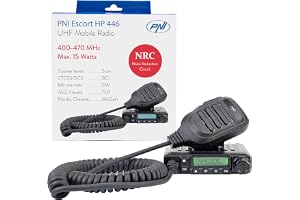 UHF Radio PNI Escort HP 446, 199 CH, UHF-radio, Tvåvägsradio för lastbilar och bilar, ASQ 9 Levels, Scan, Dual Watch, CTCSS-D