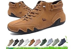 LOVEWLVNCL Scarpe ortopediche traspiranti impermeabili da uomo e da donna Vogldeck - Scarpe da passeggio a piedi nudi fatte a mano for esterni, leggere, casual, for escursionismo, lavoro e uso quotidiano(marrone