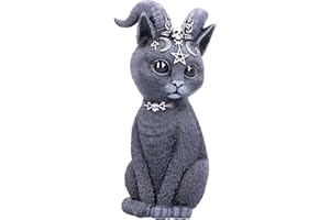 Nemesis Now Pawzuph Statuetta di Gatto Grande, Resina, Nero, 26.5cm