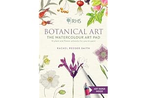 RHS Botanical Art Watercolour Art Pad: 15 plant and flower artworks for you to paint