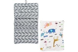 GZDAOXIA 1 pezzi Porta Pannolini Borsa Da Appendere Portatile,Porta Pannolini Pieghevole,Organizzatore Pannolini con Scomparti multipli,per pannolini, salviette(stampa animale)