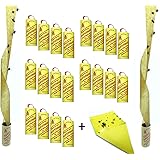 Fliegenfänger Rollen, Insektenfänger,Fliegenfalle, Umweltfreundlich,giftfrei - Made in Germany + 1 Makalu Gelbsticker (20 Rol