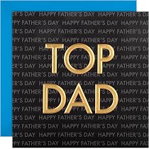 World Daughter And Fathers Day Card - Poem Father's Day Card For Dad From Daughter - Meaningful Card For Dad - Gold Foil Card