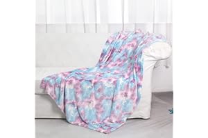 TOCIWIH Glow In The Dark Rosa Kinderdecke,Regenbogen Einhorn Geschenke für Mädchen,Wärme Geschenkideen für Geburtstag Ostern Weihnachten,Mädchen Geschenkideen für Kinder 1 2 3 4 5 6 7 8 9 10 Jahre（127*152cm）