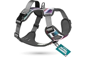 EMBARK PETS Embark Urban Dog Harness, No Pull Dog Harness with 2 Leash Clips, for Large Dogs anti pull dog harness Front & Back with Control Handle, Adjustable, Soft & Padded