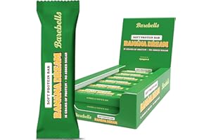 Barebells Soft Protein Bars | 16g protein Healthy Snacks, Protein Snacks for Breakfast, Sugar Free Chocolate, Low Carb – 12 x 55g (Banana Dream)