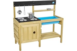 TP Toys Wooden Mud Kitchen Cucina di Fango in Legno Junior Chef, Colore, 95 x 38 x 88cm (LWH), TP611