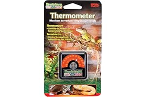 Penn-Plax Reptology Reptile Temperature Sensor Gauges Thermometer from 0 to 110 Degrees for Terrariums and Turtle Tanks and Cages