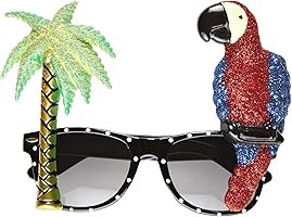 Widmann Gonflable Parrot 0349q Lunettes de style, tropical, Taille unique