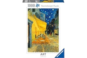 Ravensburger - Puzzle Arte 1000 Pezzi Van Gogh: Caffè Di Notte | Puzzle Per Adulti | Per Tutta La Famiglia | Con Una Misura Di 70x50 Cm | Regalo Adulti | Regali Natale