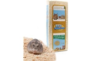BPS BUENA PET SHOP BPS wiórki drewniane higieniczna ściółka dla zwierząt domowych, trociny leśne dla małych zwierząt chomik królik 1 kg naturalny aromat