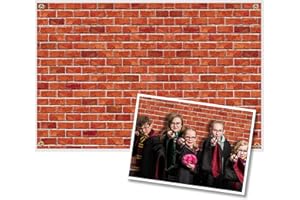YOHOLD Mur de briques rouges toile de fond affiche tenture murale tapisseries couverture murale Art pour anniversaire, Magicien fête prénatale, Halloween, école, décoration de fête cosplay(W180*H110cm)
