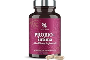 Apyforme - Probio+ Intima - Probiotique Flore Intime - Jusqu'à 40 Milliards UFC/Jour - 4 Souches Lactobacillus Reuteri, Rhamnosus Crispatus et Acidophilus - Fabriqué en France