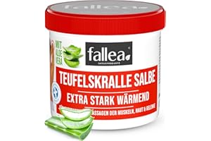 ROSARIO FALLEA fallea Teufelskralle Wärme Creme Intensiv Wärmend 200ml Teufels Heiße Salbe lindert, lockert Verspannungen im Rücken, Nacken, Schultern, Gelenk Beschwerden, Muskelkater