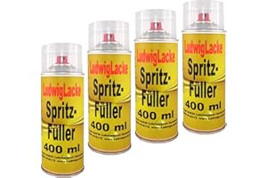SPRITZFÜLLER SPRITZSPACHTEL 4 Spraydosen Spritzspachtel Spritzfüller Grundierung für Autolack grau