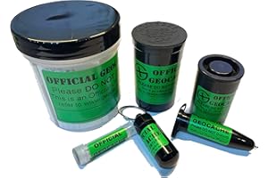 AllCachedUp Geocache Geocaching Container Hide a Cache Starter Set 6 Geocaches - Ready to Hide with a 'How to' Guide