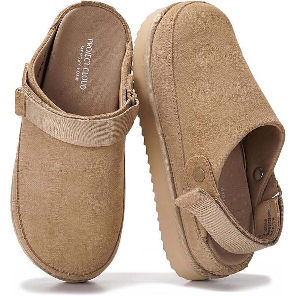 Project Cloud Women's Memory Foam Slip-On Slippers - Cozy Indoor/Outdoor House Slippers With Non-Slip Soles