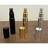 3 Adet Doldurulabilir Cep Parf&uuml;m Spreyi Gold Silver Black Renk Cam Parf&uuml;m Şişesi 10ML