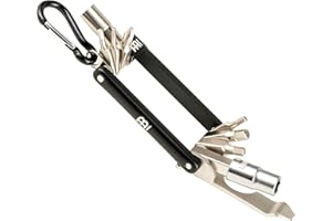 Meinl Stick & Brush Drum Tech Schlagzeug Multi-Tool mit Stimmschlüssel und wichtigsten Tools - Schlagzeug Zubehör (SB503)