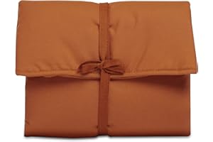 Natemia Portable Diaper Changing Pad - Light, Soft & Machine Washable Percale Cotton Foldable Baby Changing Mat