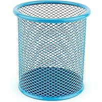 Leviatan Metall Stifteköcher | Stiftehalter rund aus Drahtmetall | Mesh Multifunktions Becher für Kugelschreiber Ø91 mm…