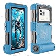 ShellBox Case Diving Case 2nd Gen for iPhone/Samsung Galaxy Series, Universal Phones[4.9-6.9 Inch],Snorkeling[15m/50ft] Full Body Protector(Blue-Grey)
