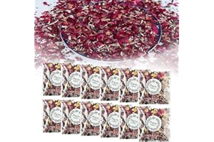 skytowards 12 Packungen Hochzeitskonfetti Natürliches Blütenkonfetti Hochzeit Streublumen Biologisch Abbaubar Getrocknete Blütenblätter Blüten Hochzeit Werfen Blumenkonffetti für Hochzeitsparty Feiern