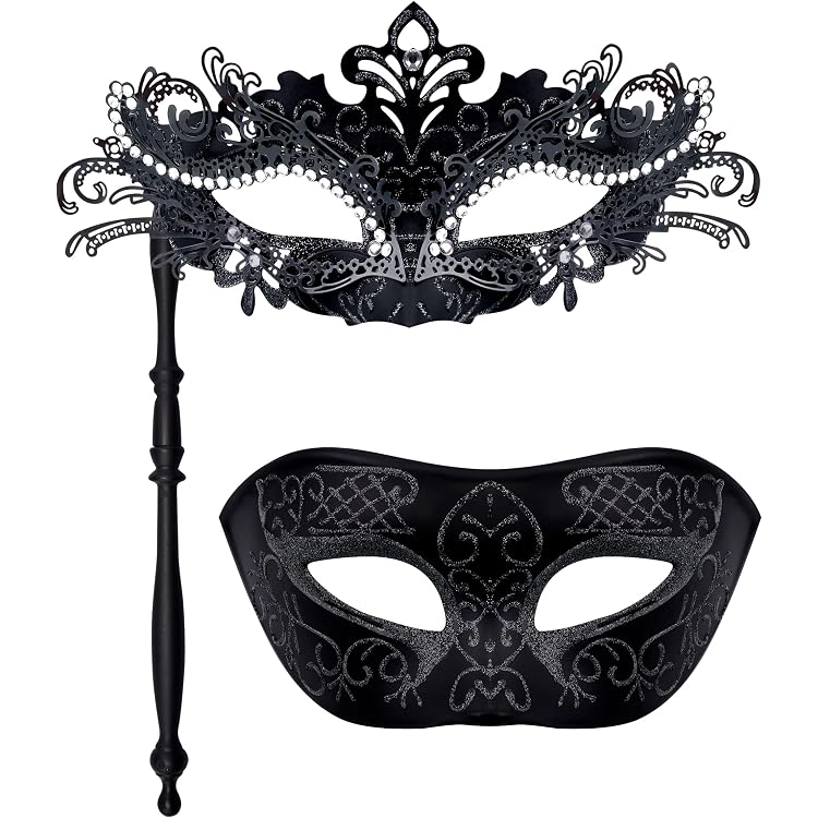 NICUTE Gold Maskerade Maske Schmetterling – Venezianische Halbmaske Mit Glitzer, Für Karneval & Party