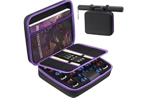 Minahao RPG Organizer Case for Dungeons and Dragons Miniatures,for DND Polyhedral Dices,DM's Guide,Player's Handbook,Game Grid Mat and Accessories(Case Only)