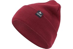 AnJuHoPa Męskie czapki z dzianiny, damskie czapki wełniane, zimowe, miękkie, ciepłe, rozciągliwe, zimowe czapki, uniseks, jeden rozmiar, pasuje do wszystkich